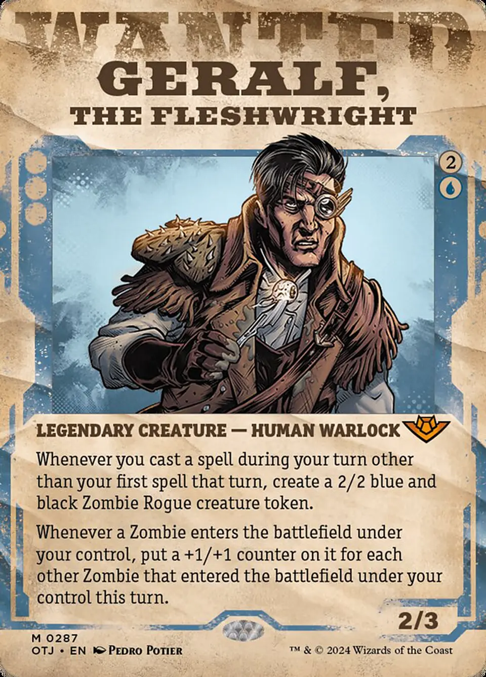 Geralf, the Fleshwright (Showcase) | Inglés | NM | OTJ 1