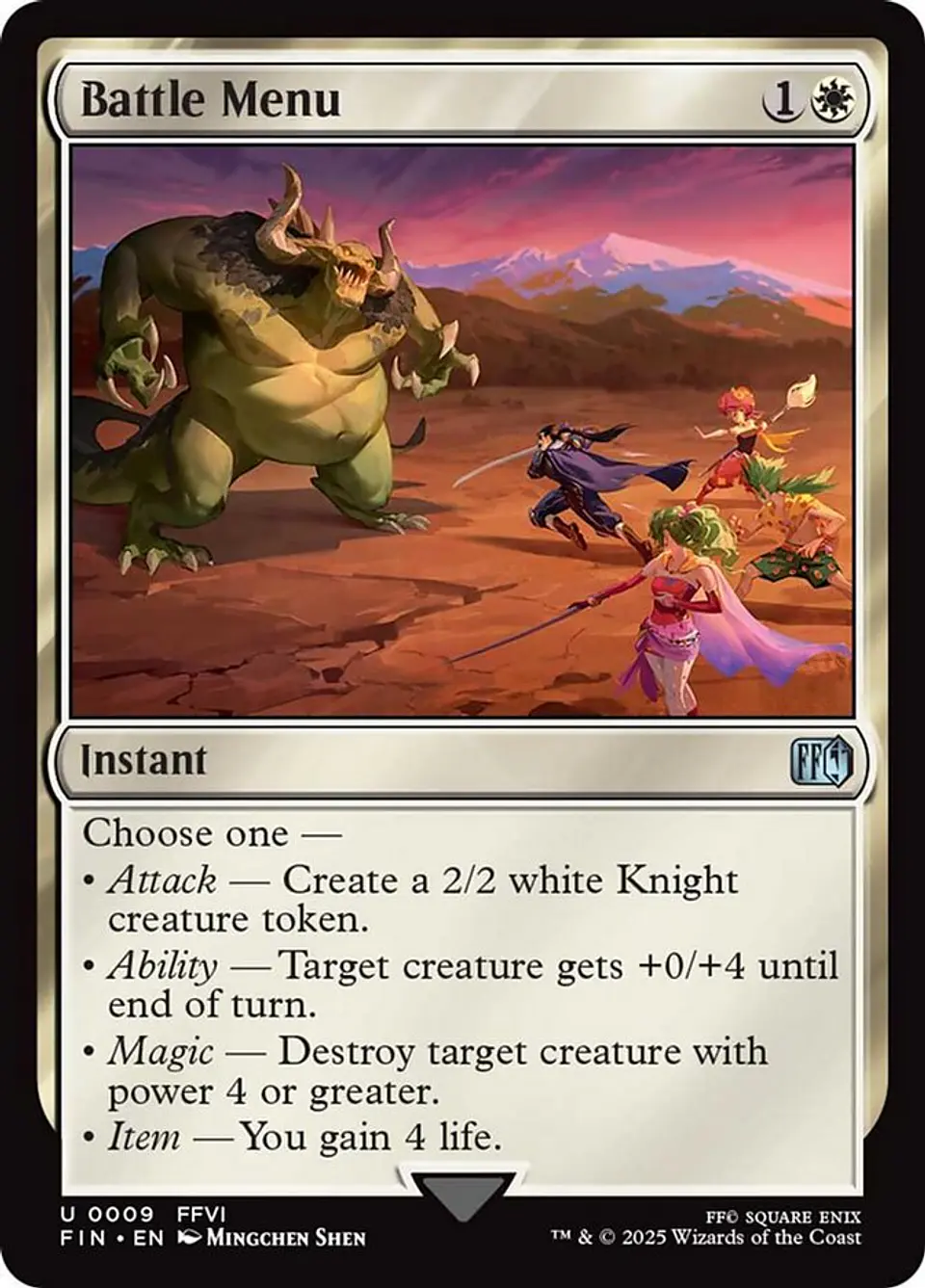 Battle Menu | Español | NM | FIN 1