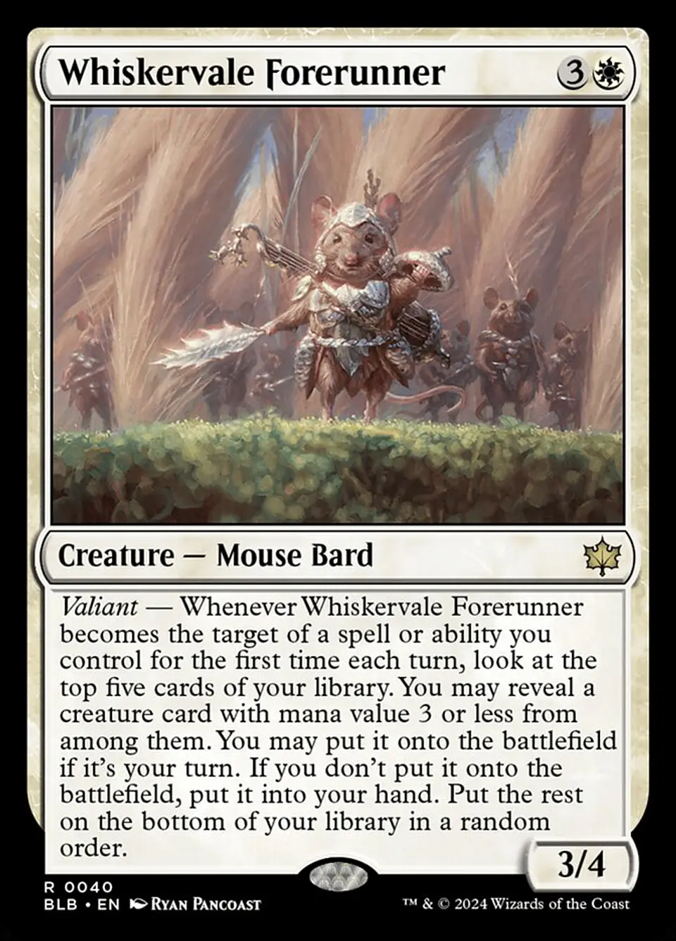 Whiskervale Forerunner | Español | NM | BLB 1