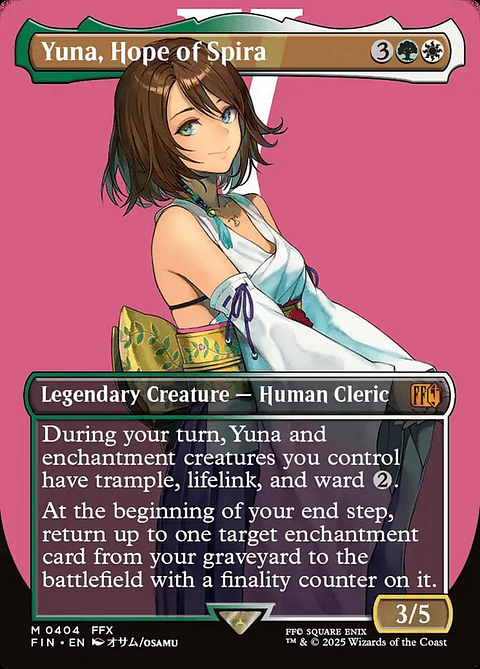 Yuna, Hope of Spira (Borderless) | Inglés | NM | FIN
