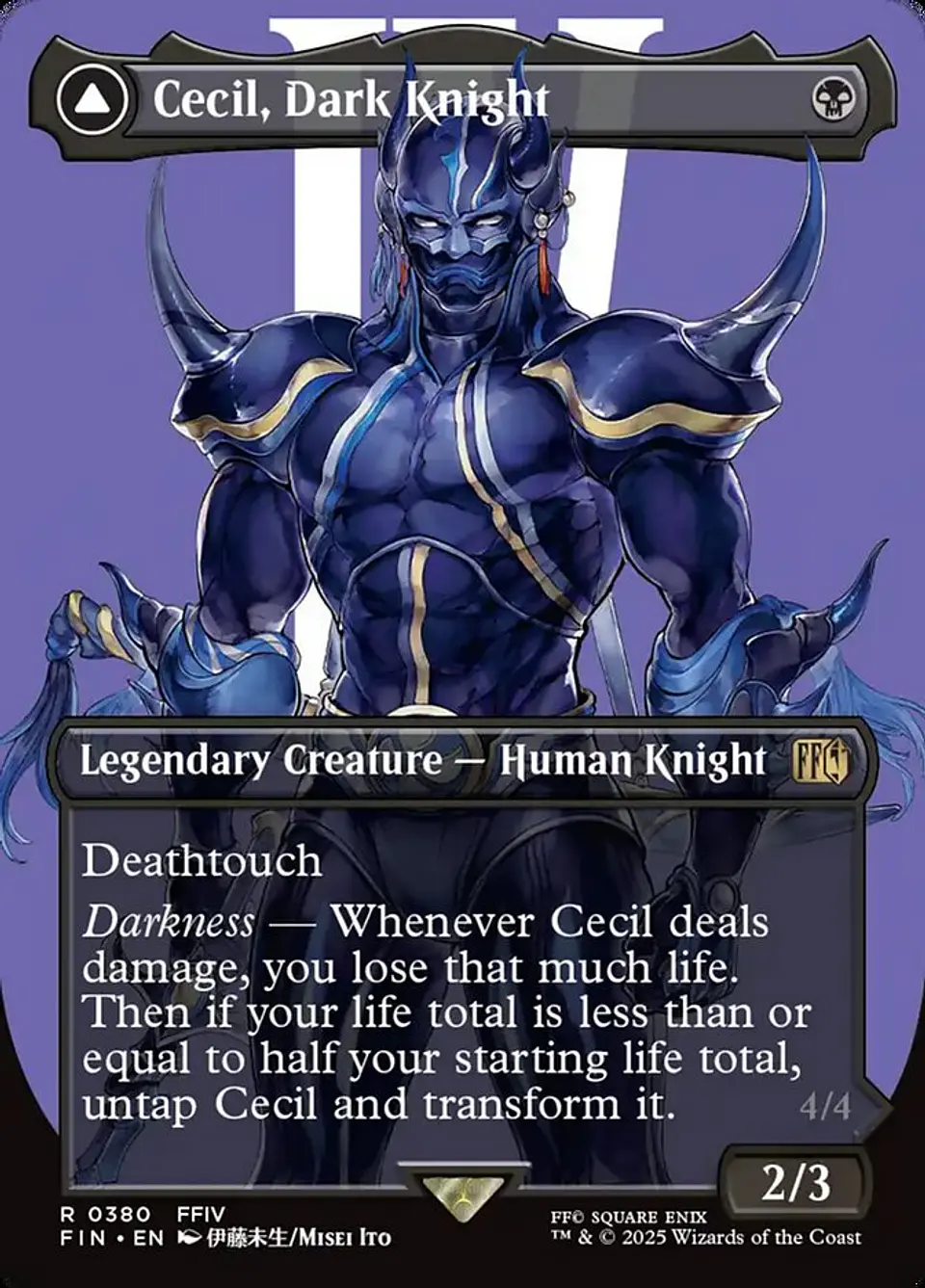 Cecil, Dark Knight // Cecil, Redeemed Paladin (Borderless foil) | Inglés | NM | FIN 1