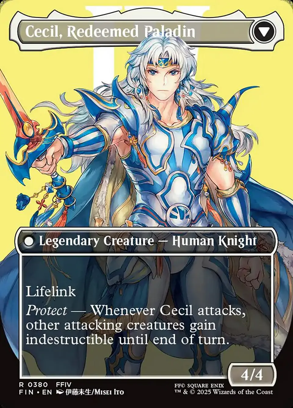 Cecil, Dark Knight // Cecil, Redeemed Paladin (Borderless foil) | Inglés | NM | FIN 2