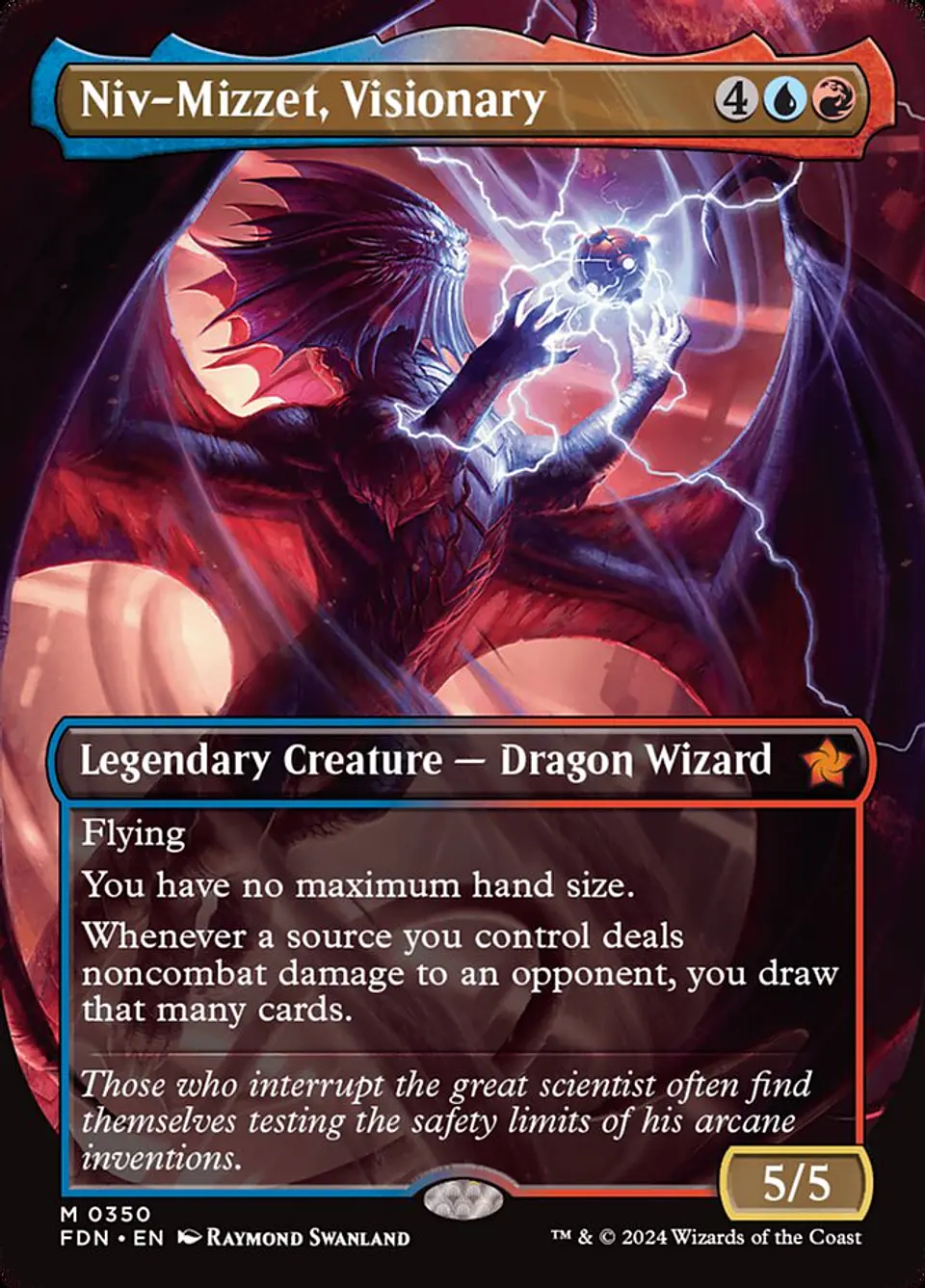 Niv-Mizzet, Visionary (Borderless) | Español | NM | FDN 1