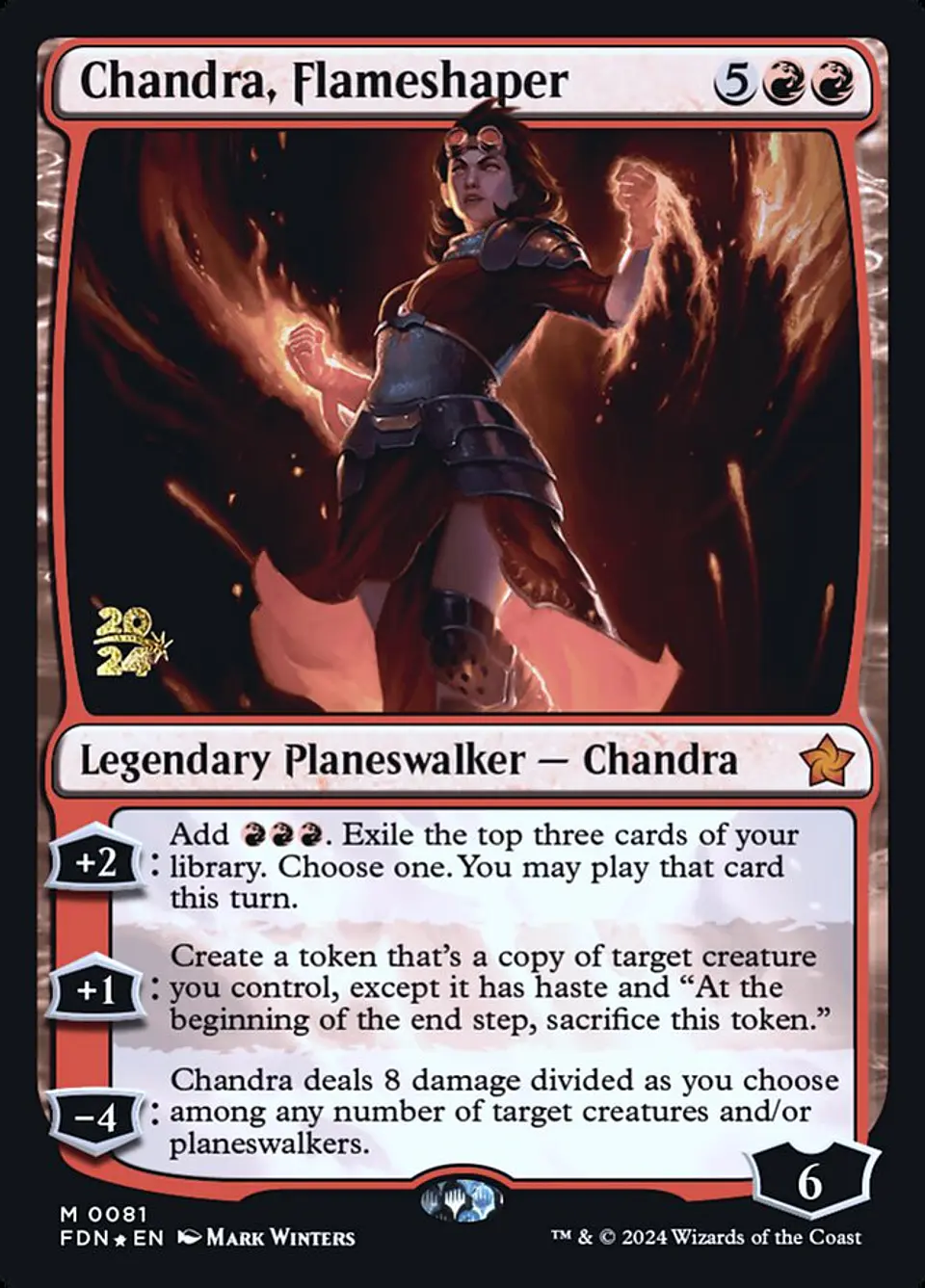 Chandra, Flameshaper (Launch foil) | Español | NM | PFDN 1