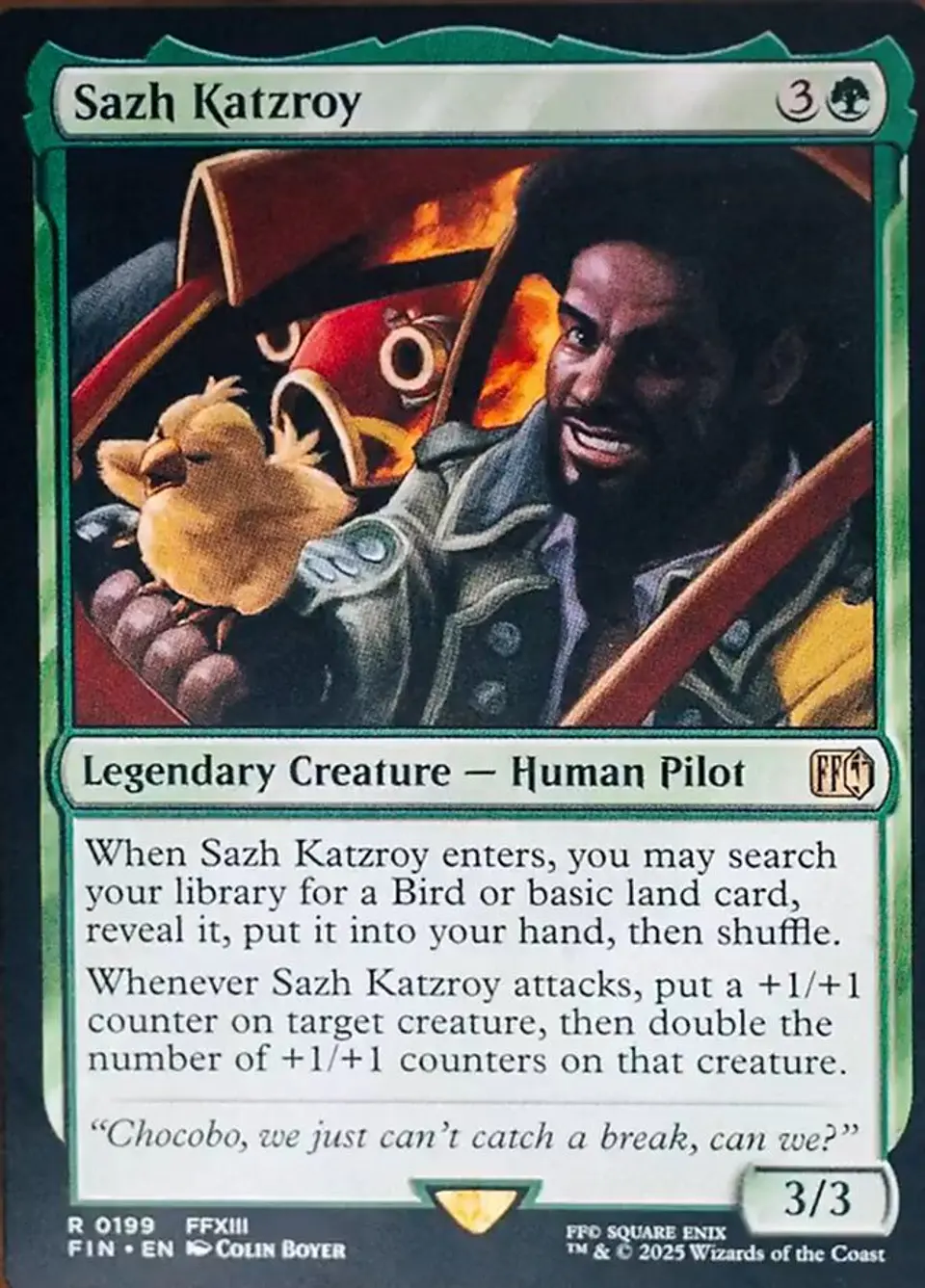 Sazh Katzroy | Inglés | NM | FIN 1