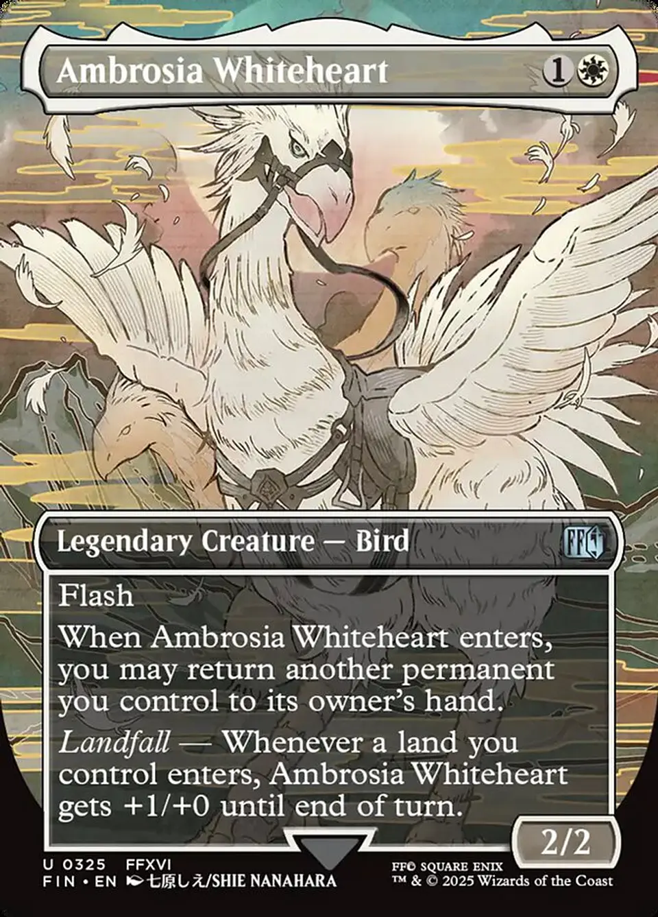 Ambrosia Whiteheart (Borderless) | Español | NM | FIN 1