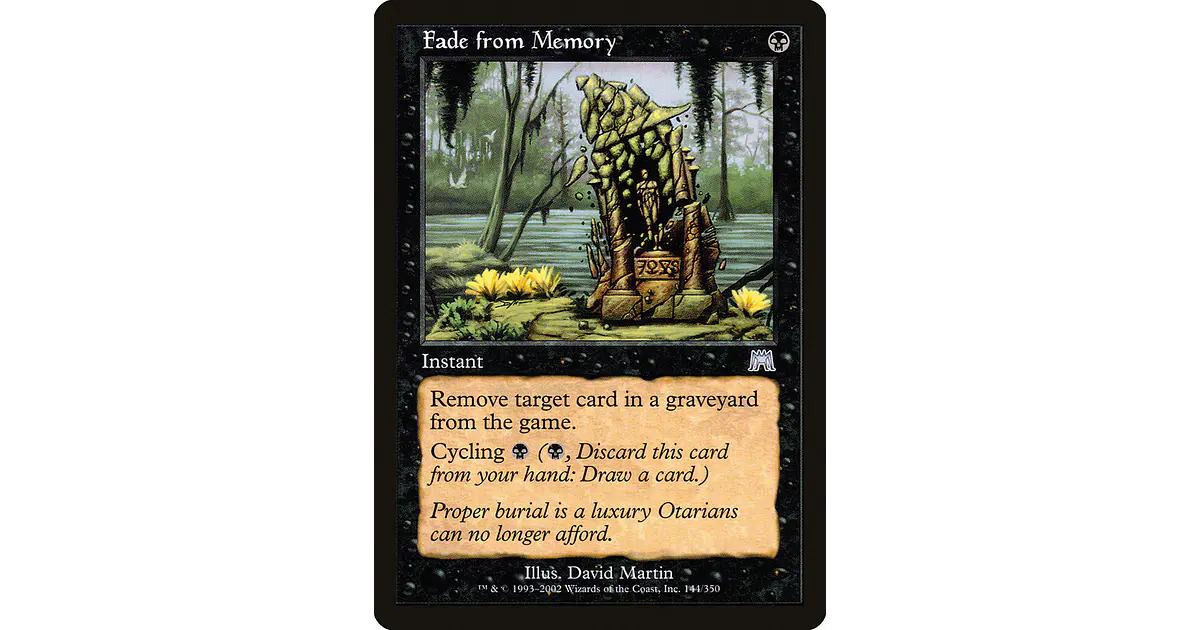 Fade from Memory (Retro Frame) | Inglés | EX | ONS