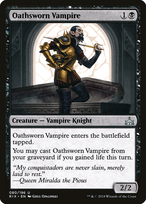 Oathsworn Vampire | Inglés | VG | RIX