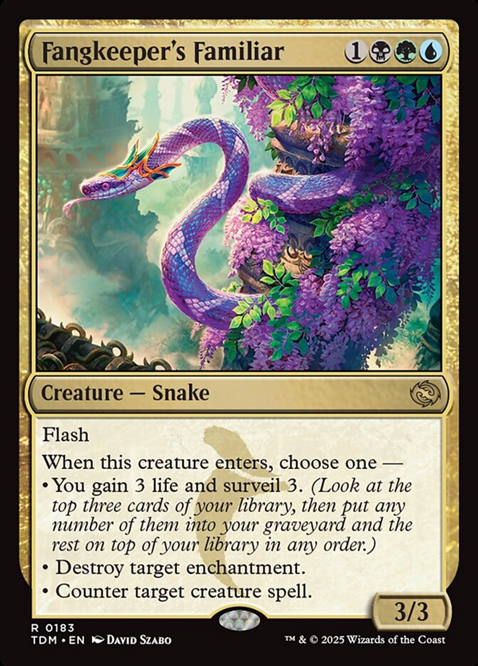 Fangkeeper's Familiar (foil) | Inglés | NM | TDM 1