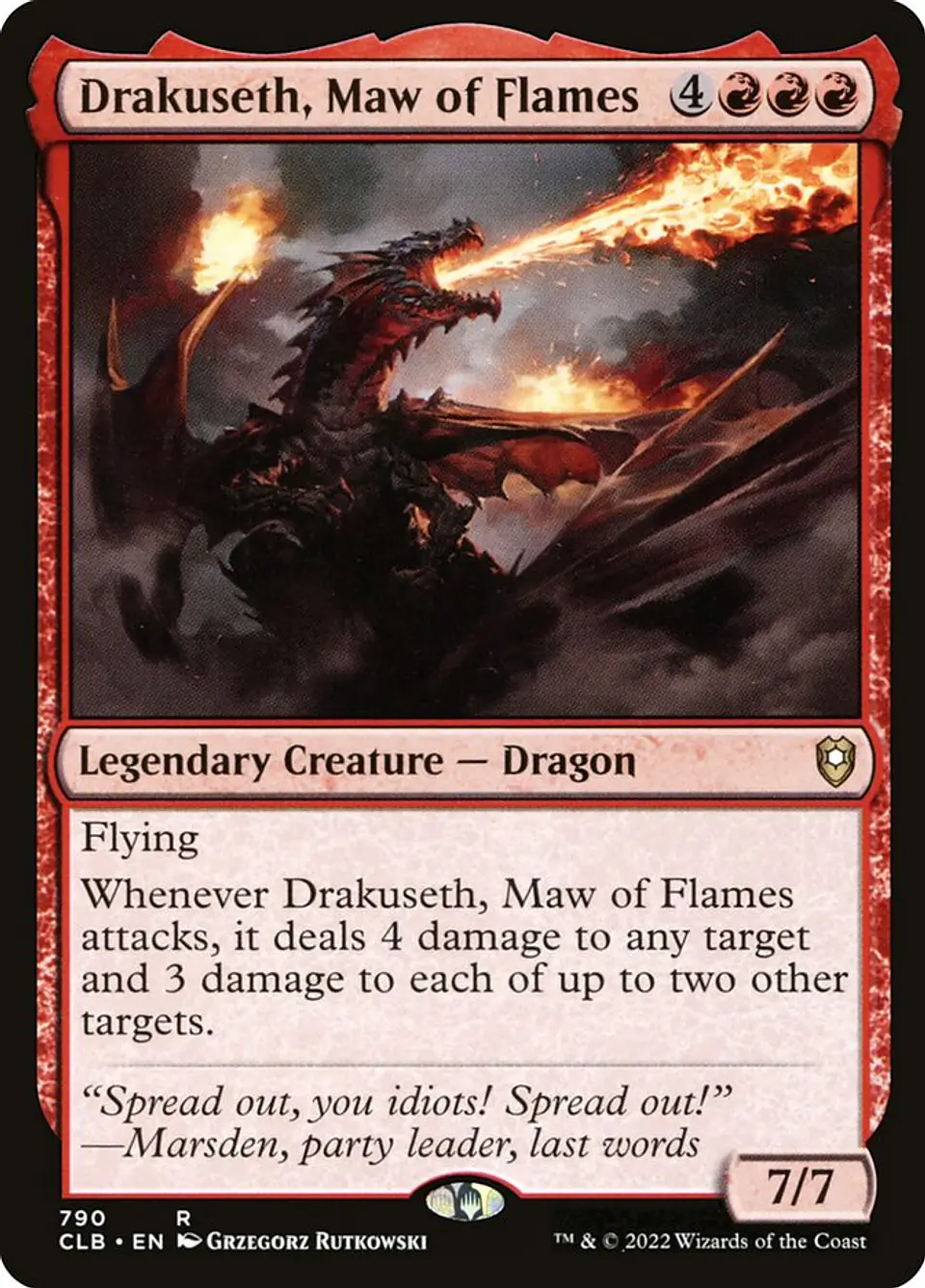 Drakuseth, Maw of Flames | Inglés | NM | CLB 1