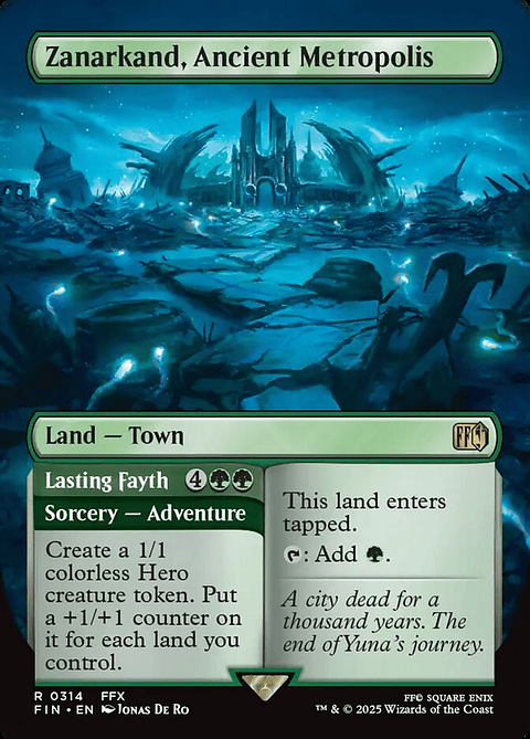 Zanarkand, Ancient Metropolis // Lasting Fayth (Borderless foil) | Inglés | NM | FIN