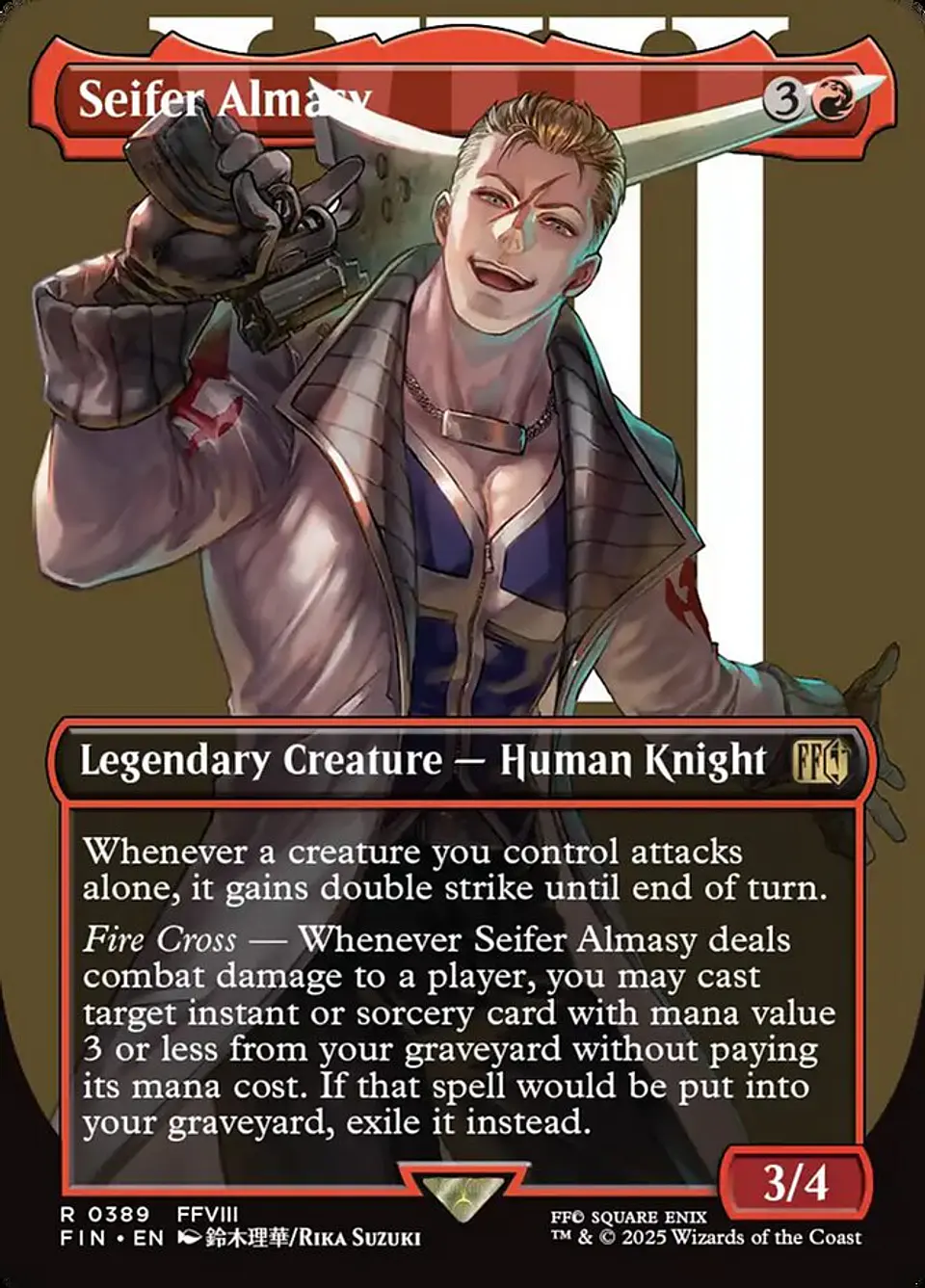 Seifer Almasy (Borderless) | Inglés | NM | FIN 1