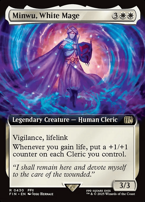 Minwu, White Mage (Extended Art foil) | Inglés | NM | FIN