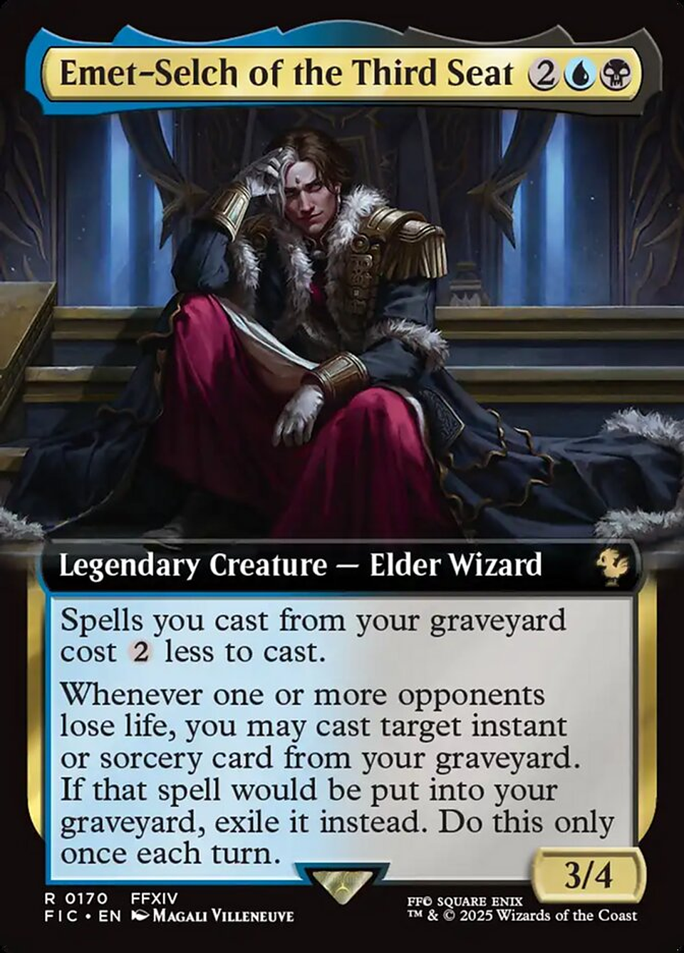 Emet-Selch of the Third Seat (Extended Art foil) | Inglés | NM | FIC 1