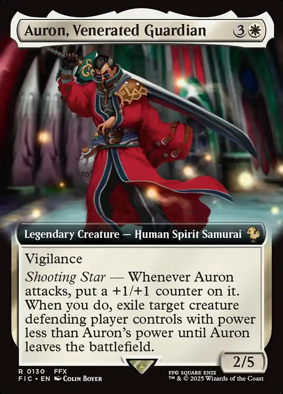 Auron, Venerated Guardian (Extended Art) | Inglés | NM | FIC 1