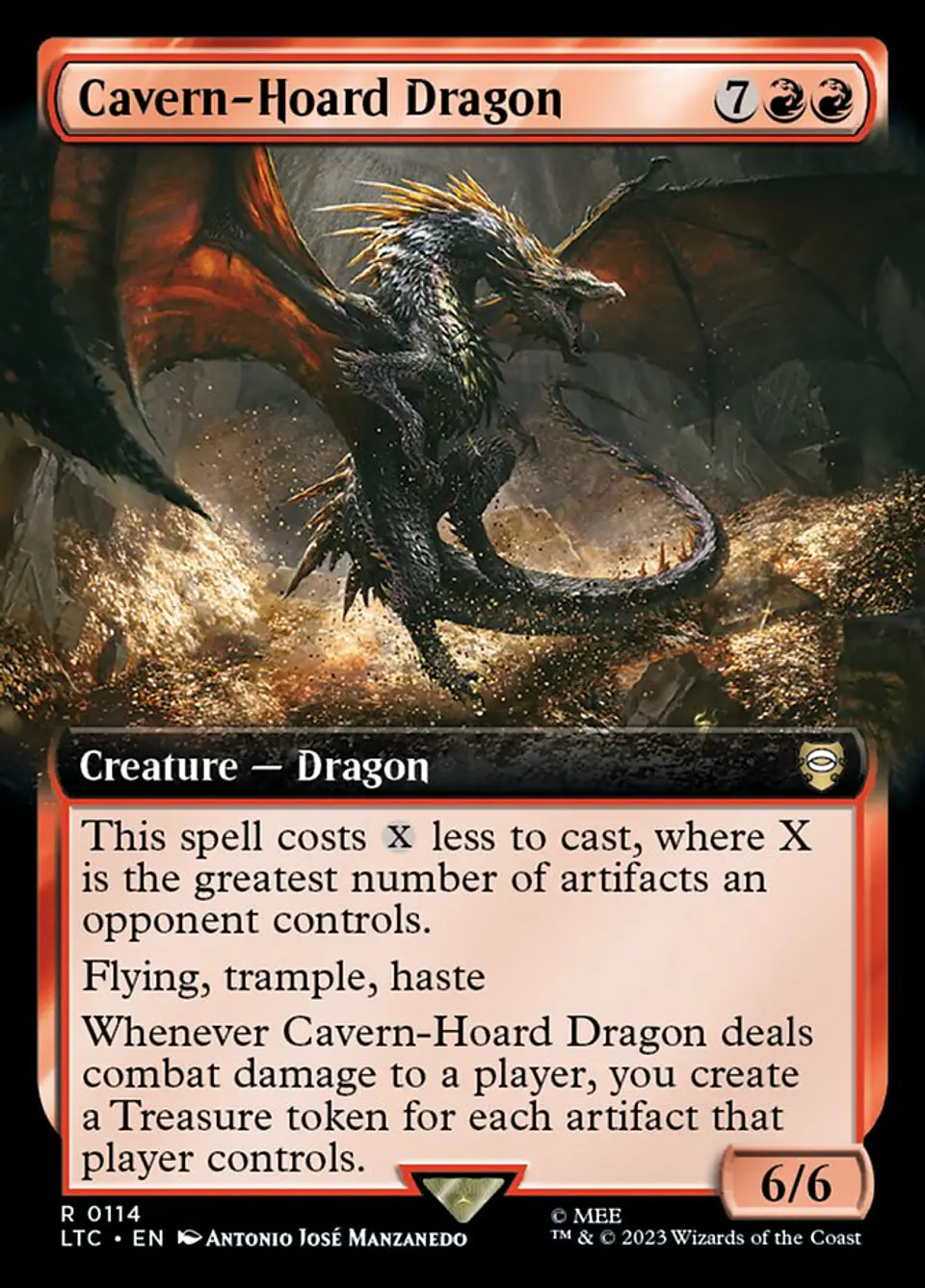 Cavern-Hoard Dragon (Extended Art) | Inglés | NM | LTC 1
