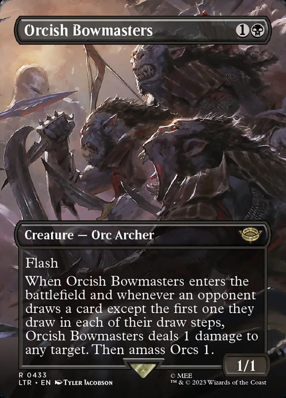 Orcish Bowmasters (Borderless foil) | Inglés | NM | LTR 1