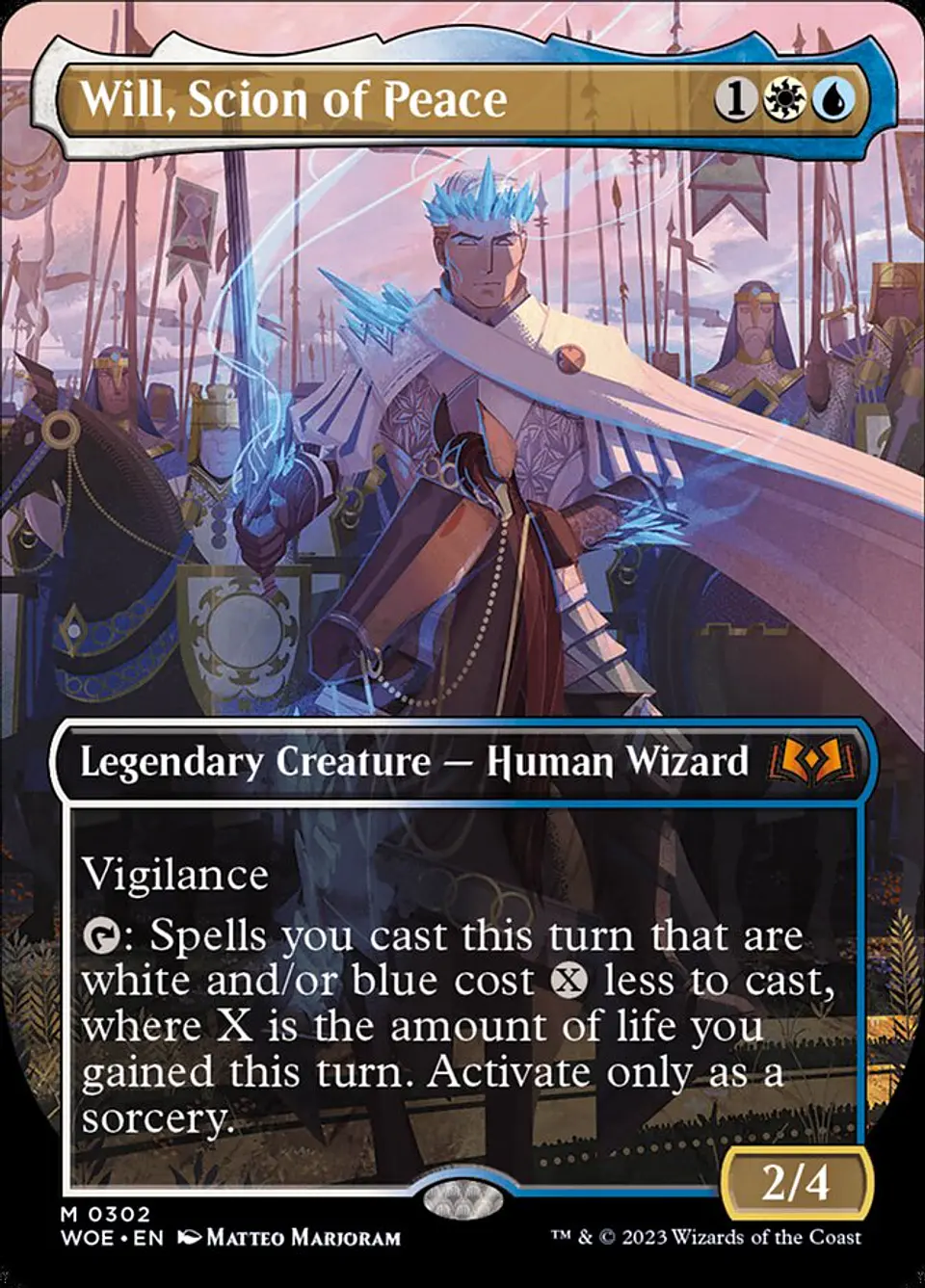 Will, Scion of Peace (Borderless) | Español | NM | WOE 1