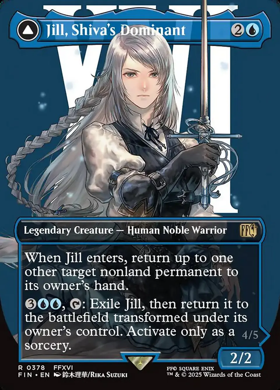 Jill, Shiva's Dominant // Shiva, Warden of Ice (Borderless) | Inglés | NM | FIN 1