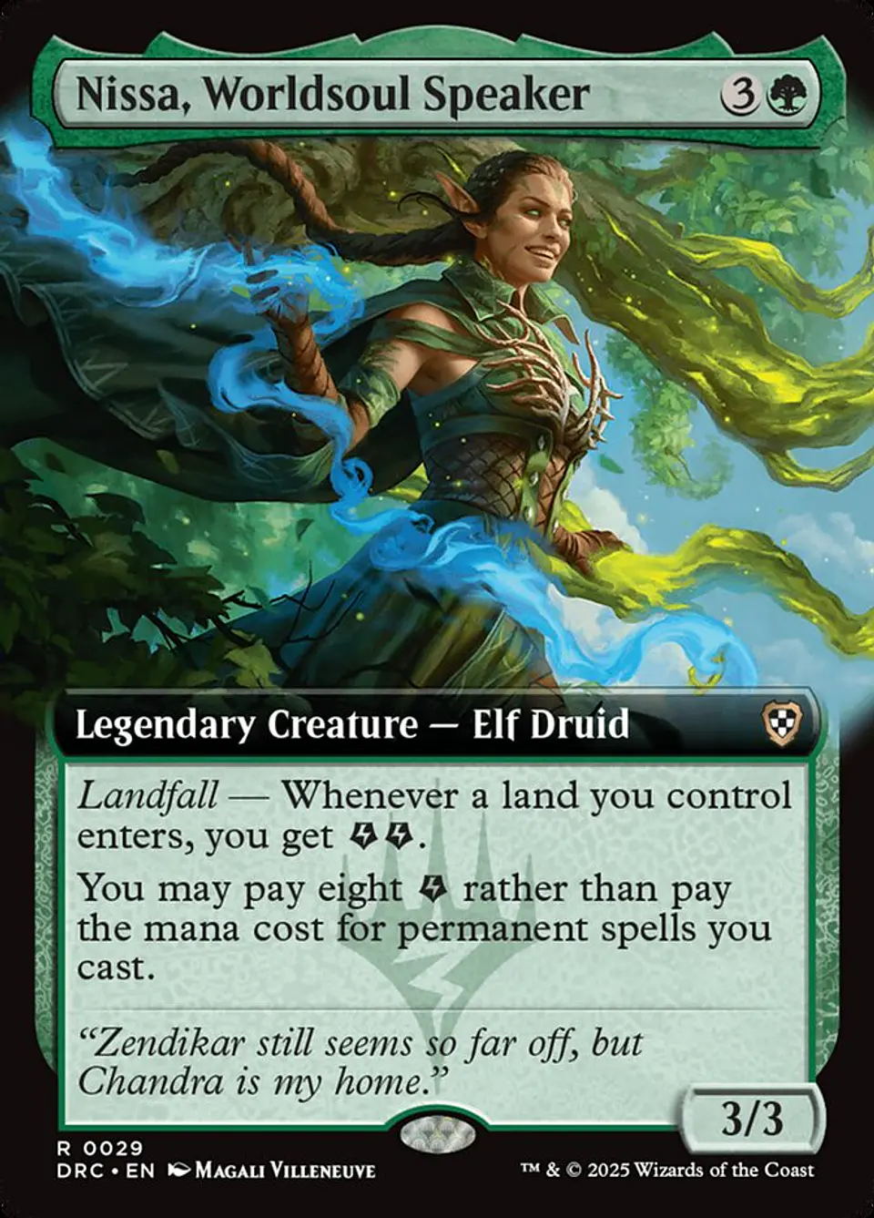 Nissa, Worldsoul Speaker (Extended Art) | Inglés | NM | DRC 1