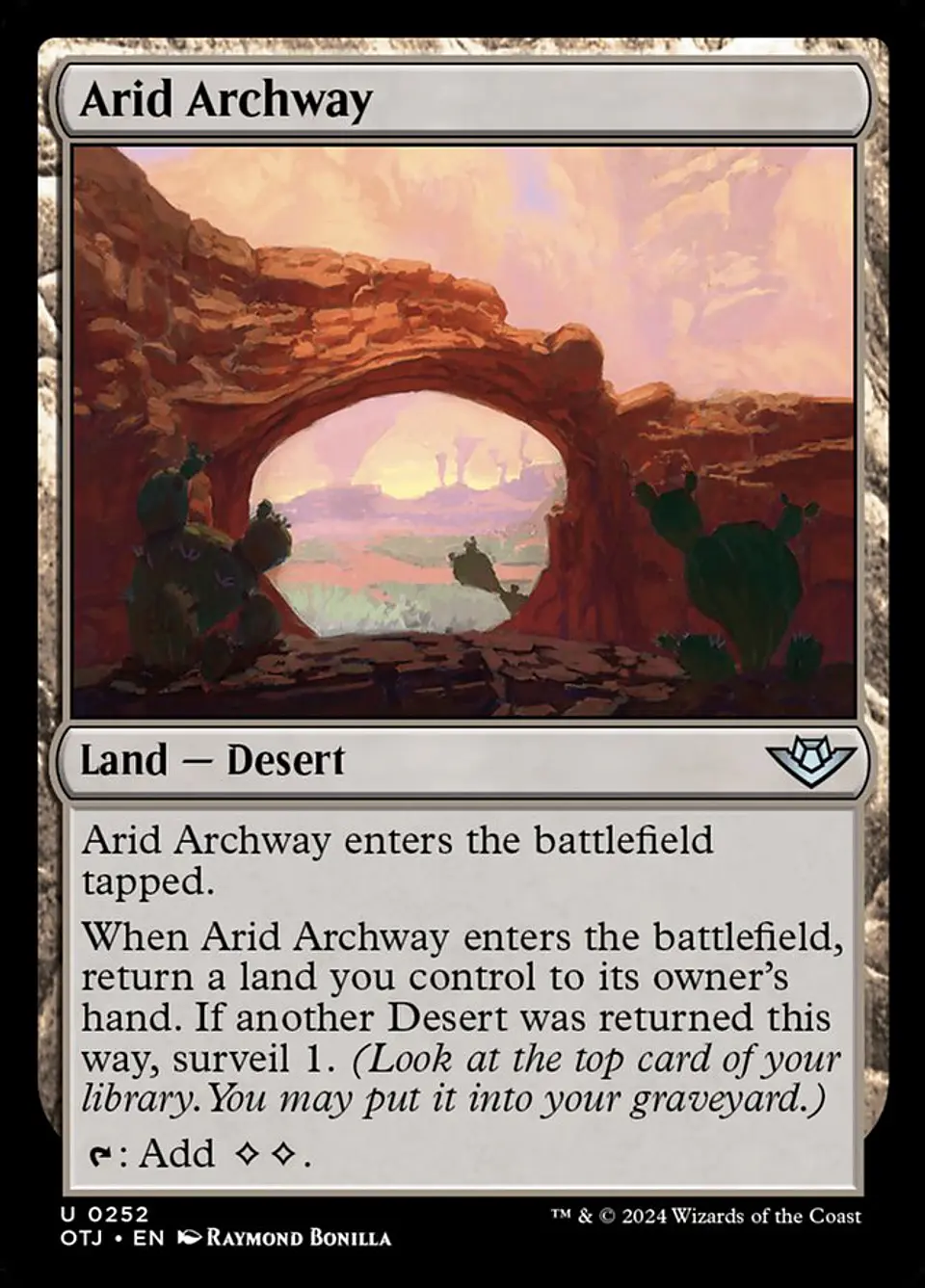 Arid Archway | Inglés | NM | OTJ 1