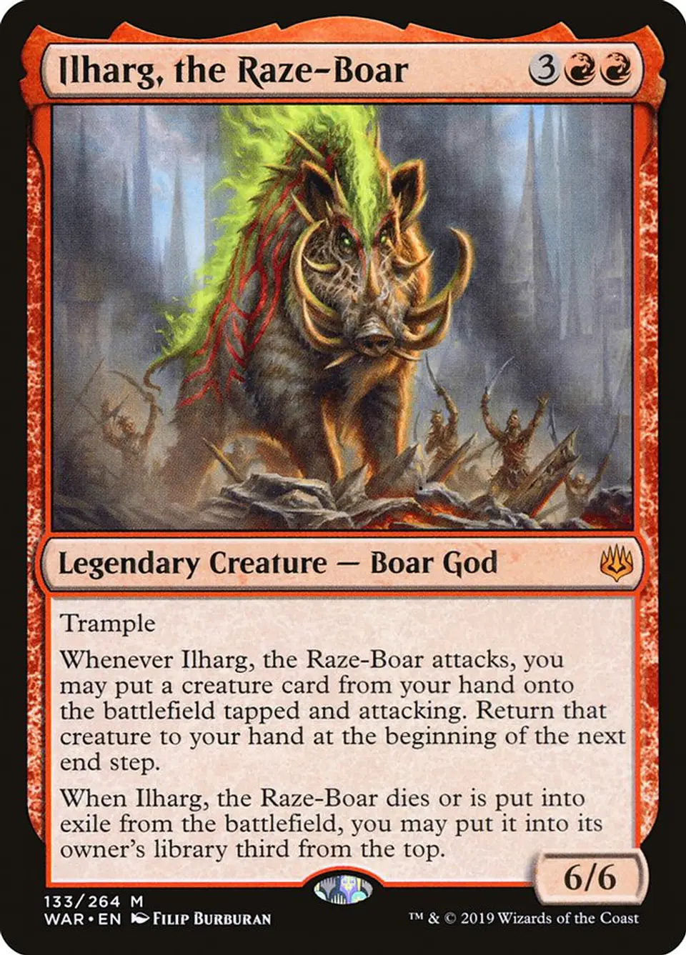 Ilharg, the Raze-Boar | Inglés | NM | WAR 1