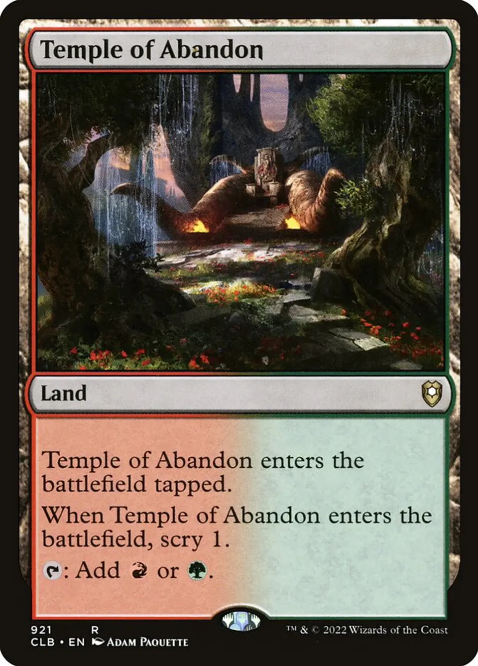 Temple of Abandon | Inglés | EX | CLB 1