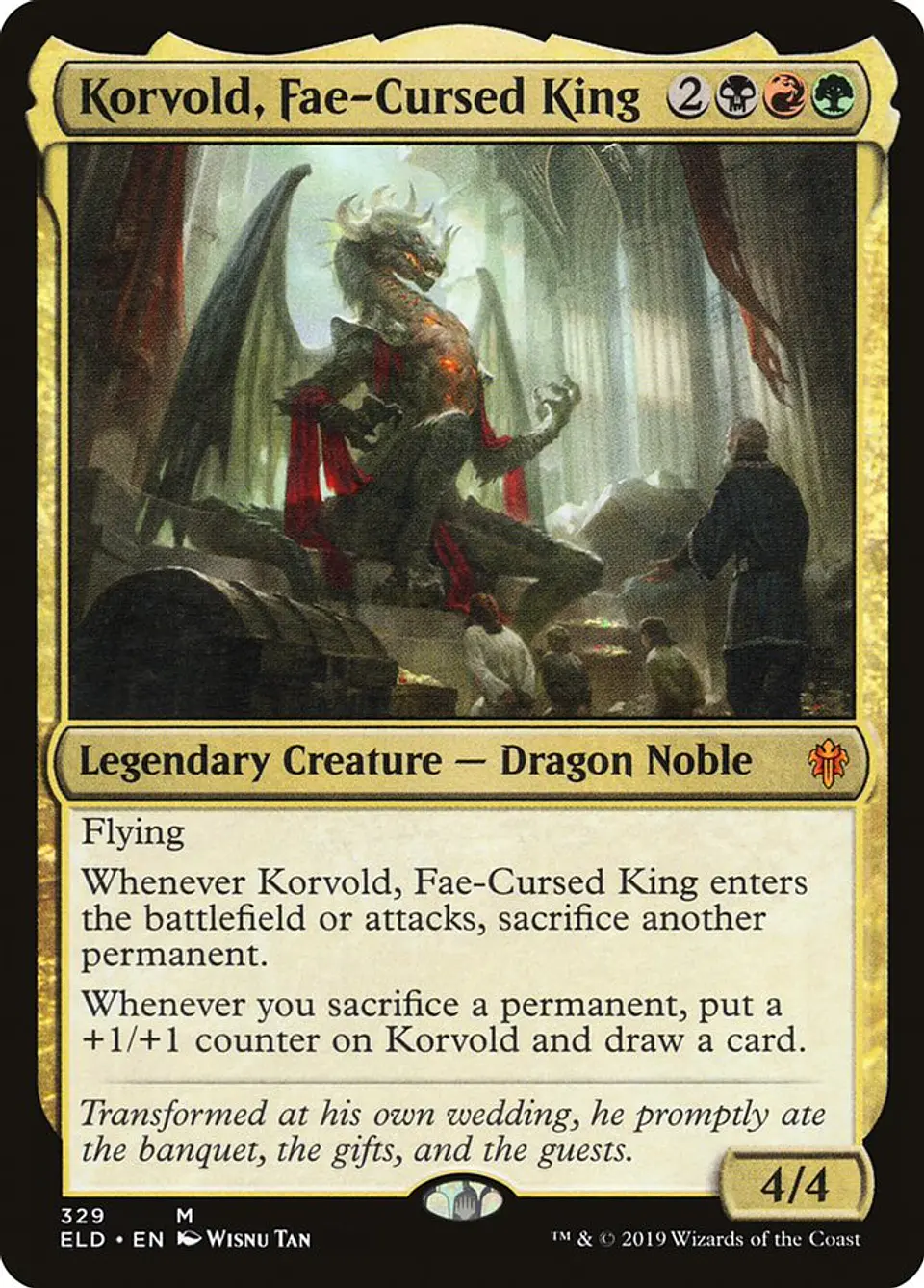 Korvold, Fae-Cursed King (foil) | Inglés | NM | ELD 1