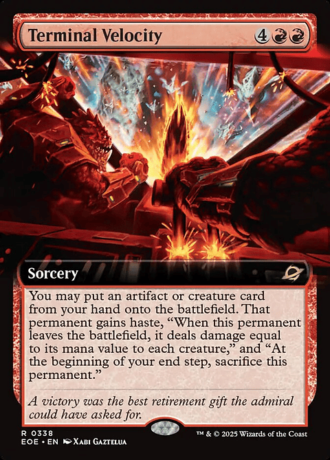 Terminal Velocity (Extended Art foil) | Inglés | NM | EOE