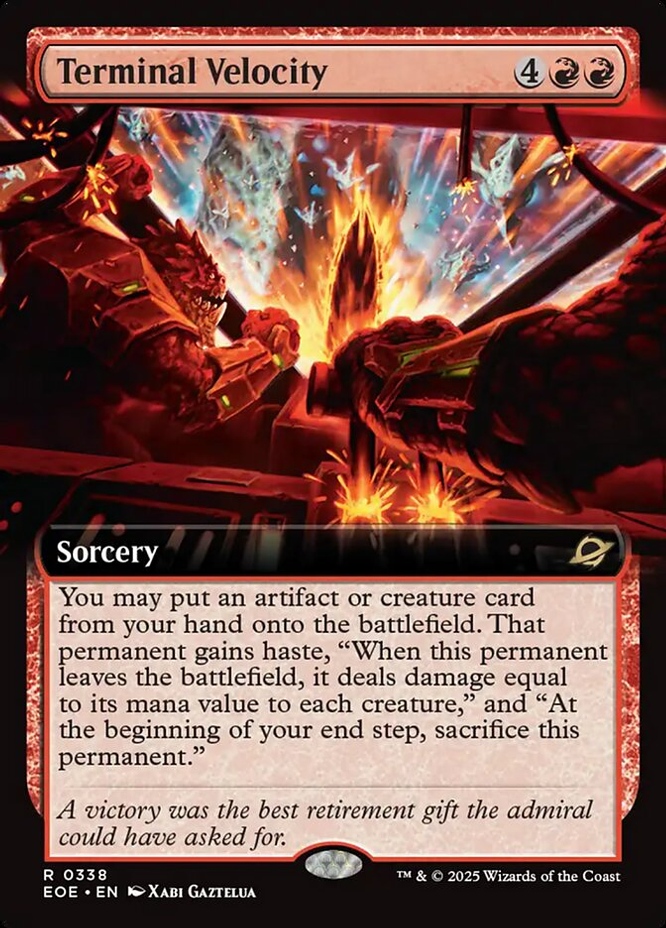 Terminal Velocity (Extended Art foil) | Inglés | NM | EOE 1