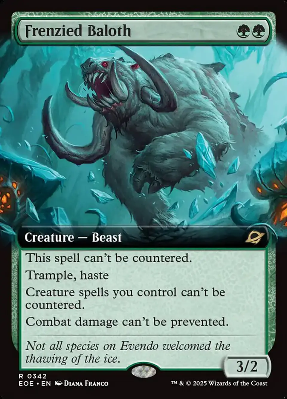 Frenzied Baloth (Extended Art) | Inglés | NM | EOE 1