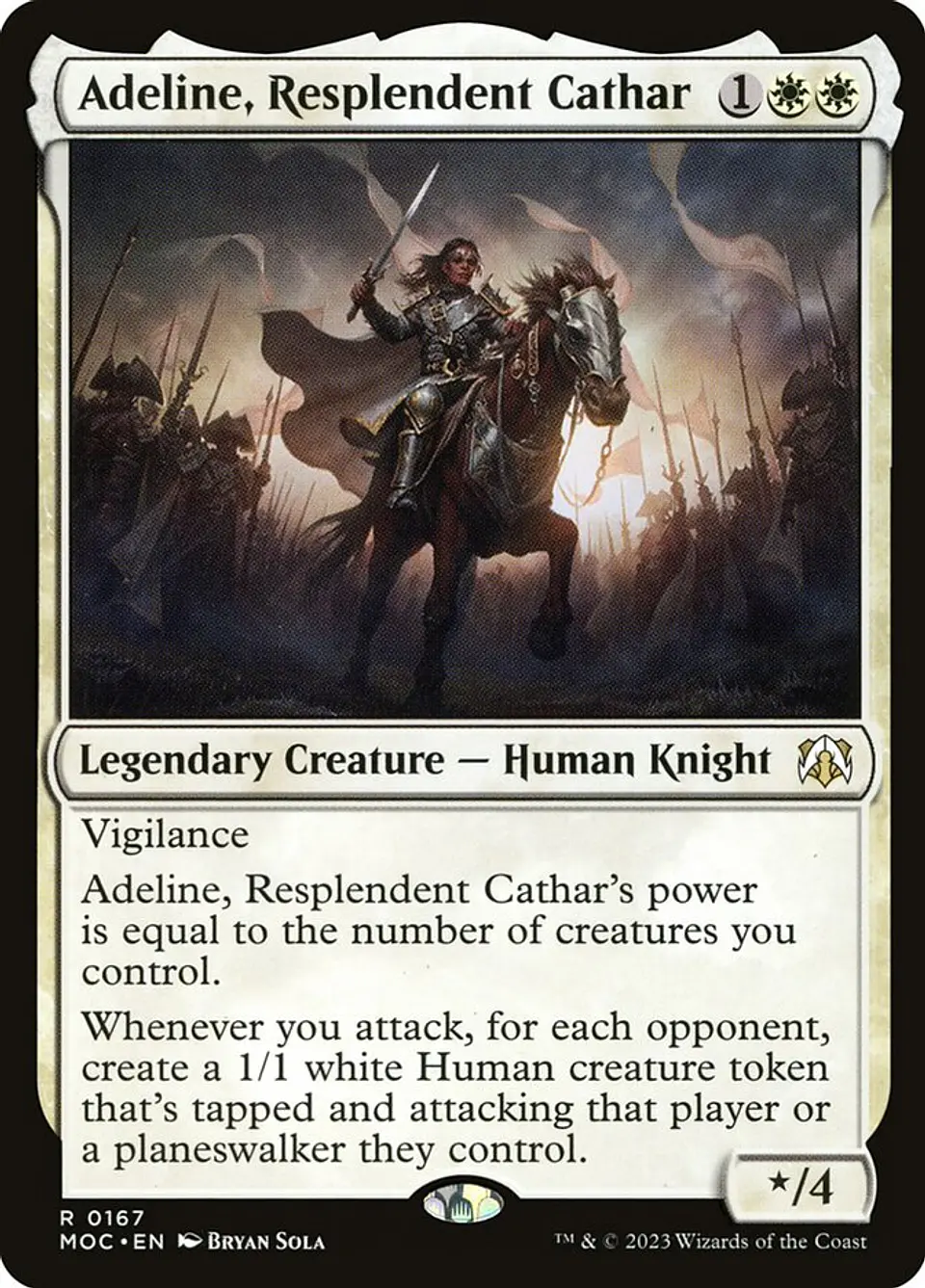 Adeline, Resplendent Cathar | Inglés | NM | MOC 1