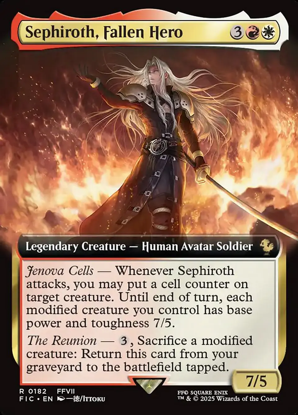 Sephiroth, Fallen Hero (Extended Art foil) | Inglés | NM | FIC 1