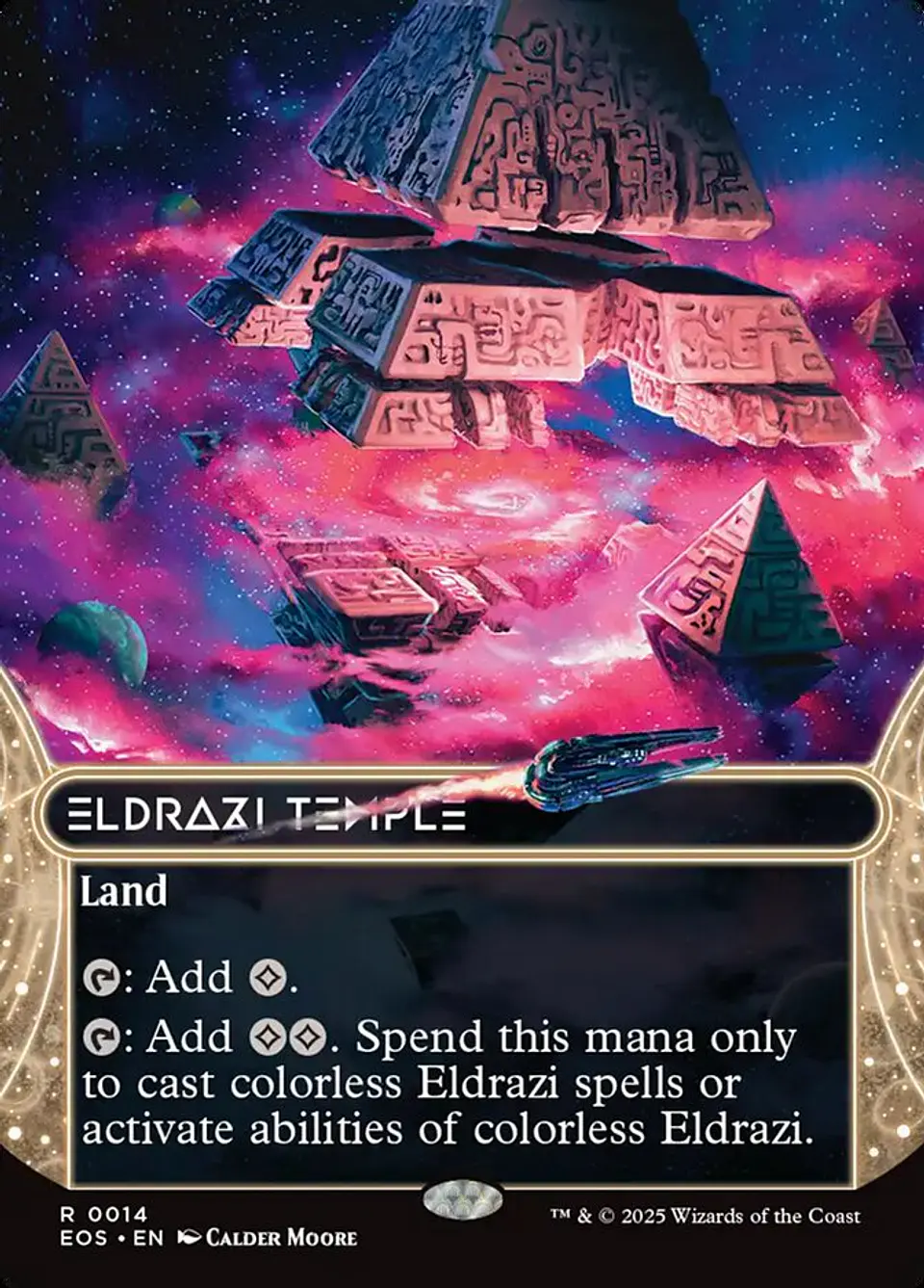 Eldrazi Temple (Borderless foil) | Inglés | NM | EOS 1