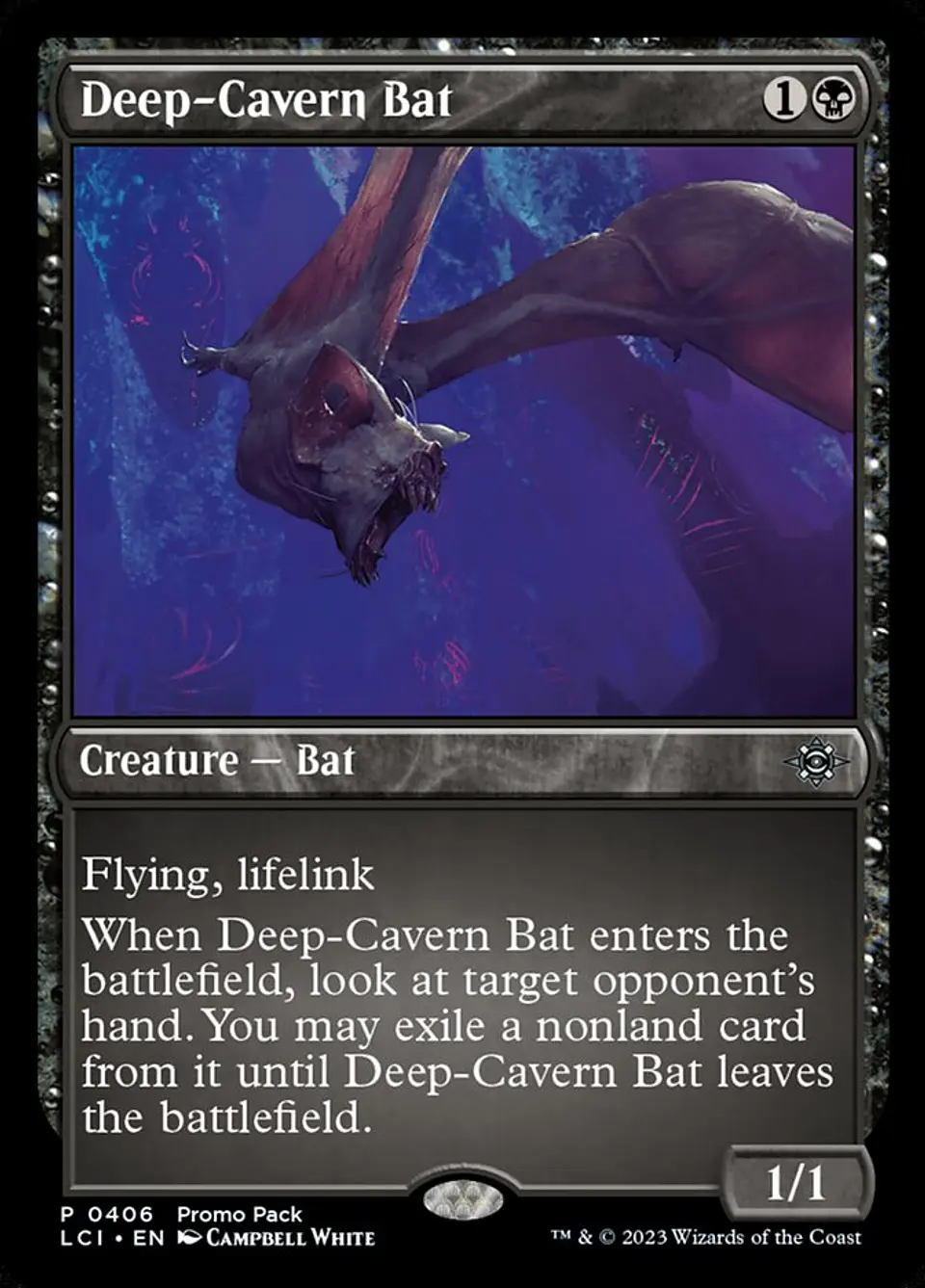 Deep-Cavern Bat (foil) | Español | NM | LCI 1