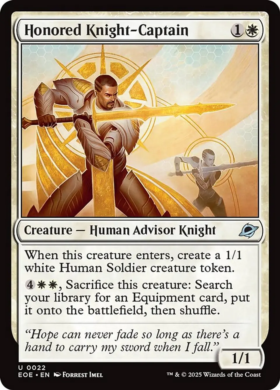 Honored Knight-Captain (foil) | Inglés | NM | EOE 1