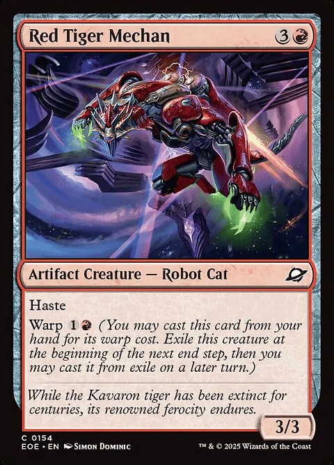Red Tiger Mechan (foil) | Inglés | NM | EOE
