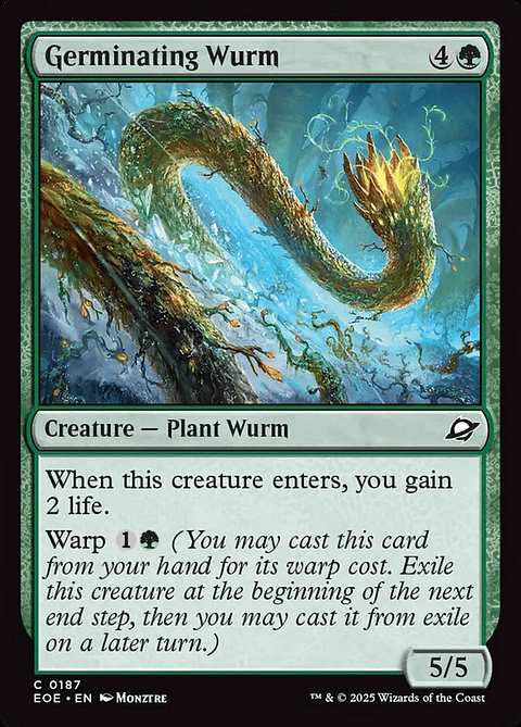 Germinating Wurm | Inglés | NM | EOE