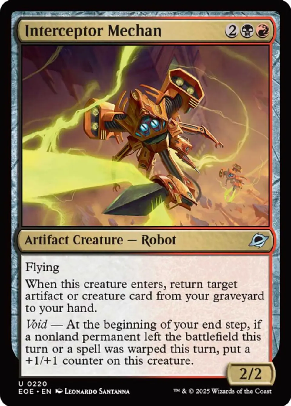 Interceptor Mechan | Inglés | NM | EOE 1