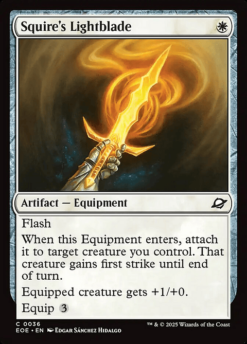 Squire's Lightblade (foil) | Inglés | NM | EOE
