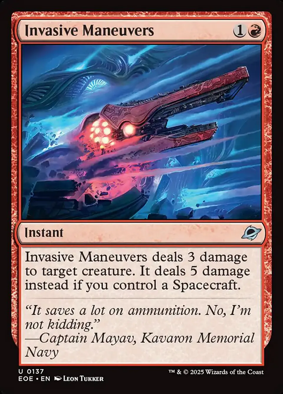 Invasive Maneuvers (foil) | Inglés | NM | EOE 1