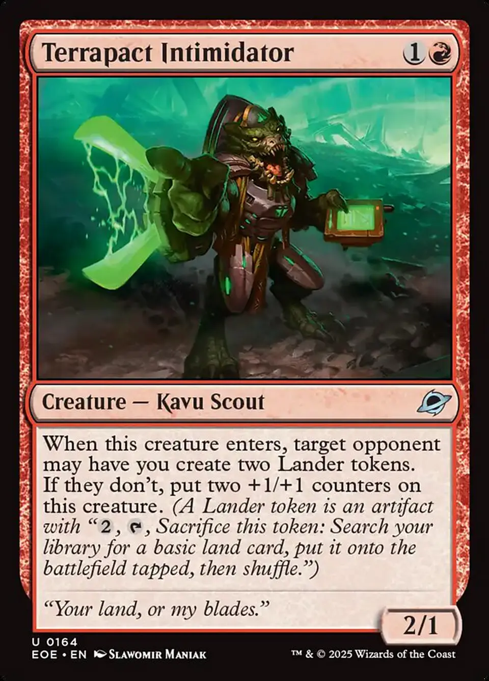 Terrapact Intimidator (foil) | Inglés | NM | EOE 1