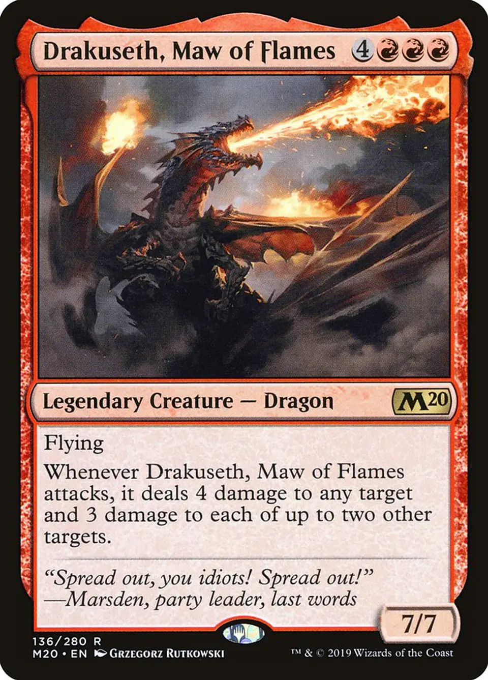 Drakuseth, Maw of Flames | Español | VG | M20 1