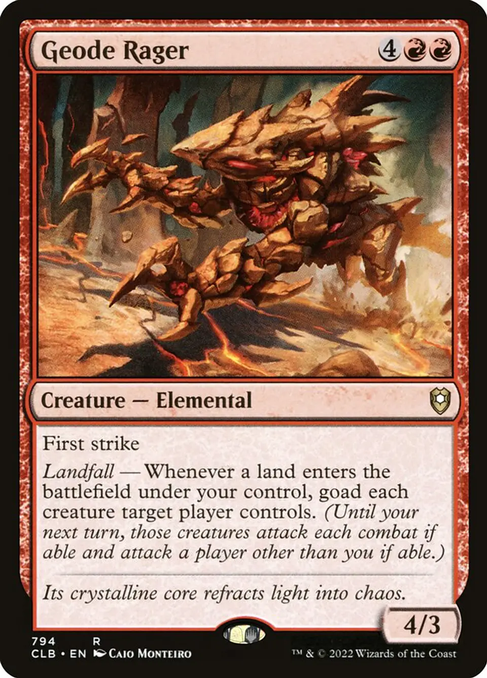 Geode Rager | Inglés | NM | CLB 1