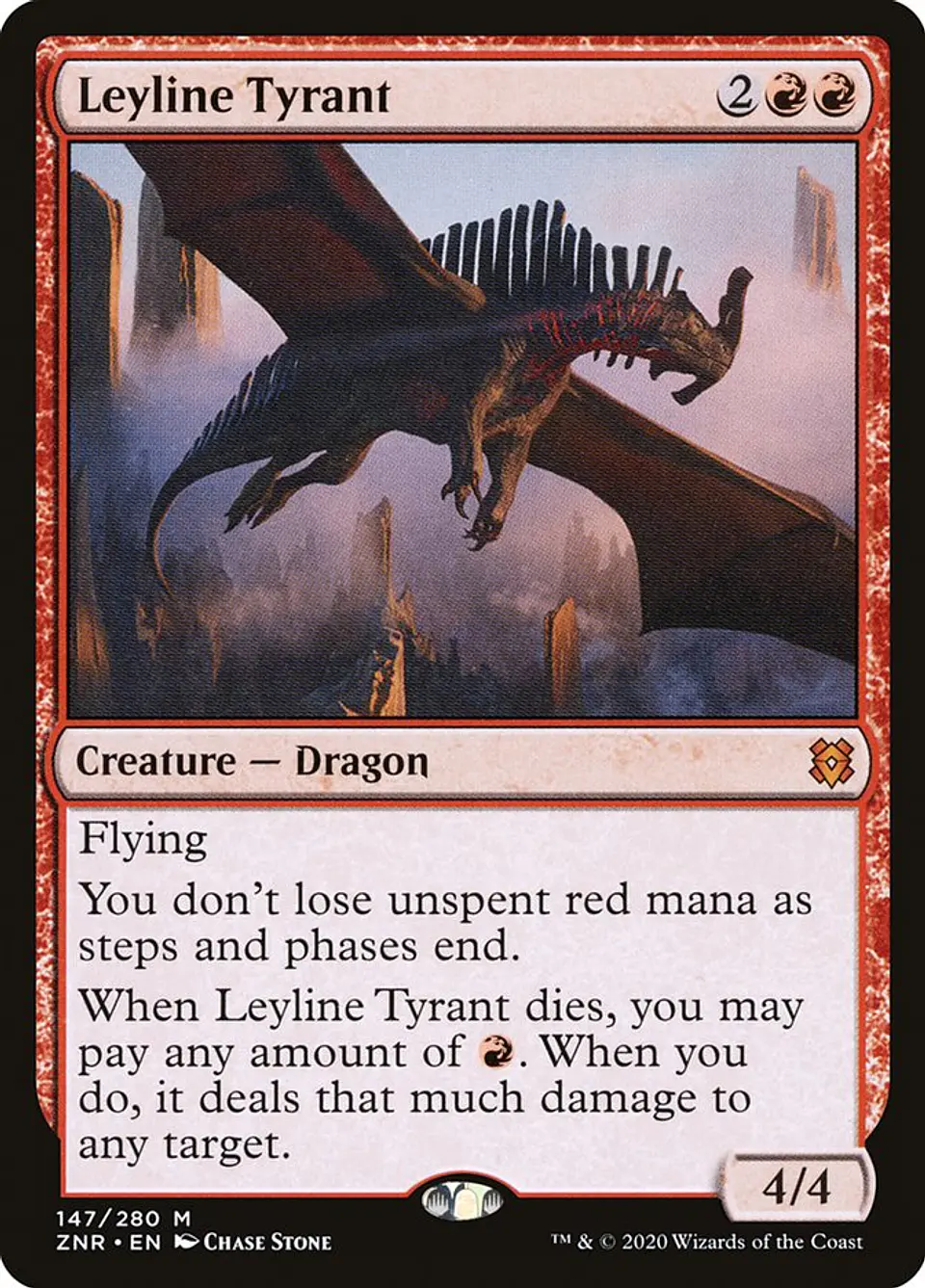 Leyline Tyrant (foil) | Inglés | NM | ZNR 1