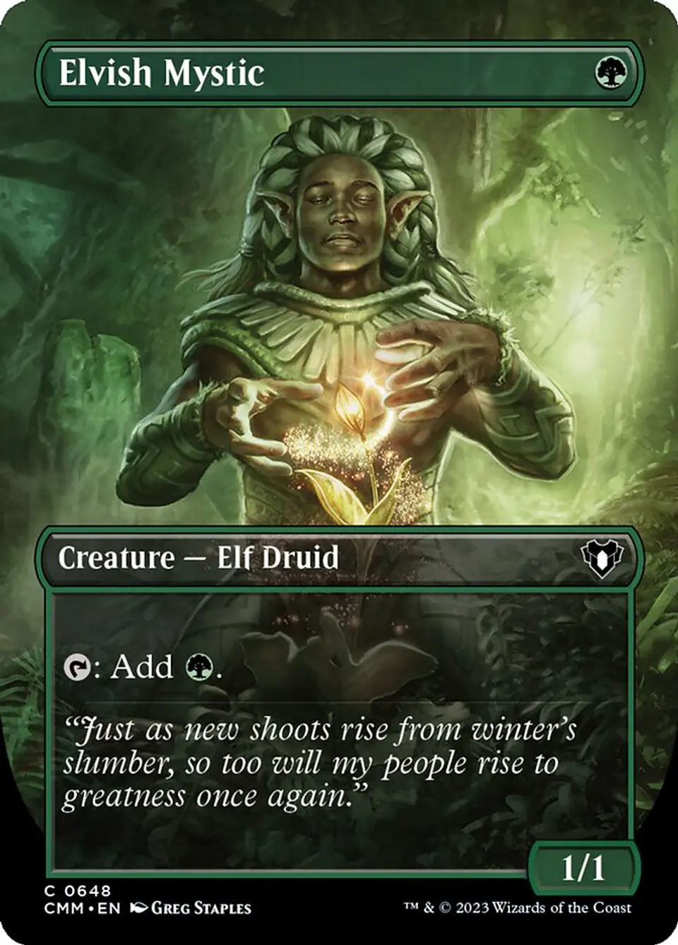 Elvish Mystic (Borderless) | Inglés | NM | CMM 1