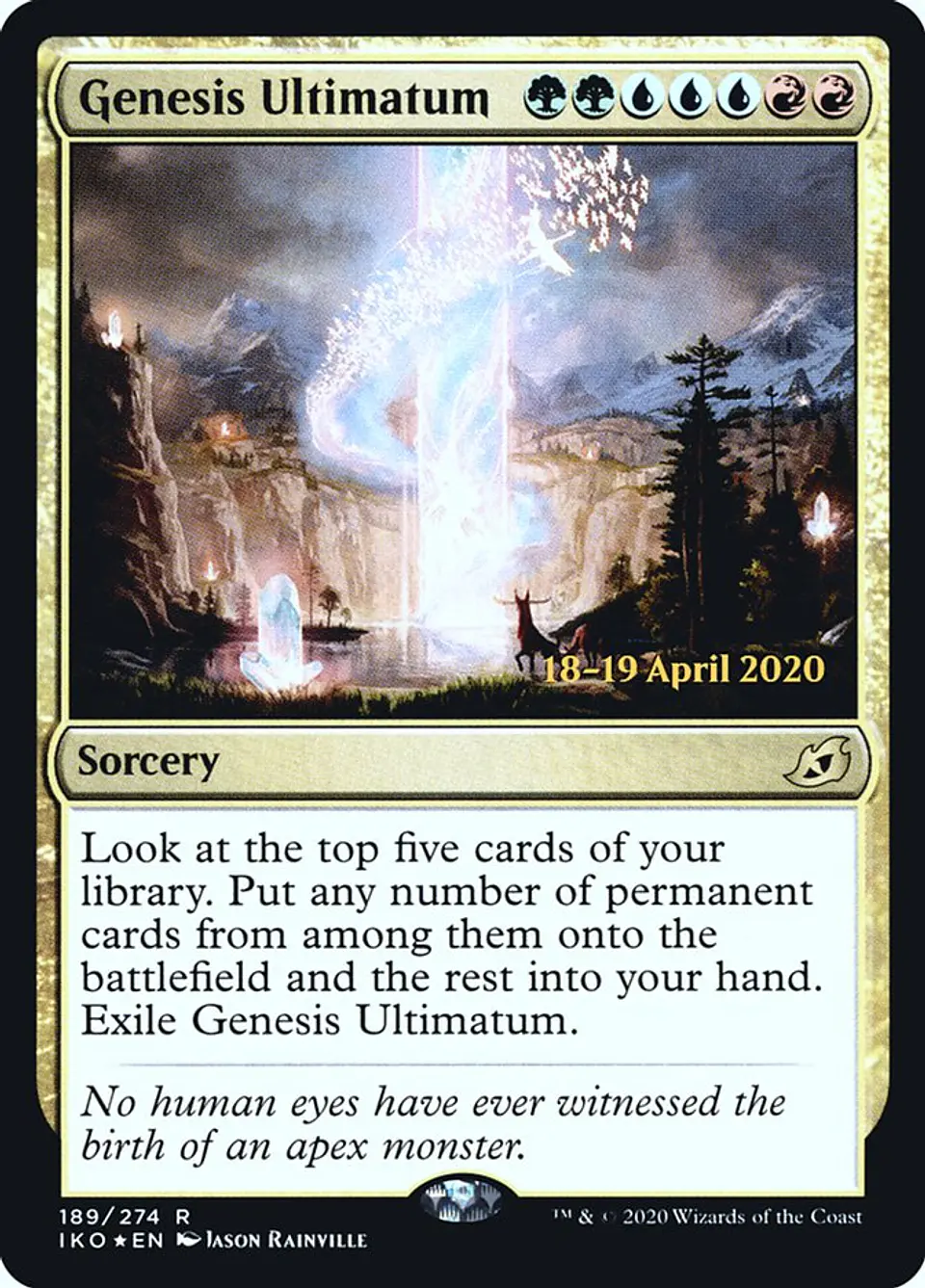 Genesis Ultimatum (Launch foil) | Español | NM | PIKO 1