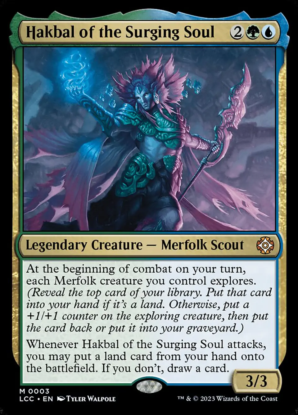 Hakbal of the Surging Soul (foil) | Inglés | NM | LCC 1