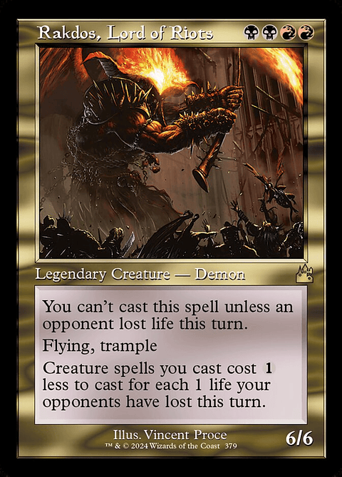 Rakdos, Lord of Riots (Retro Frame) | Español | NM | RVR