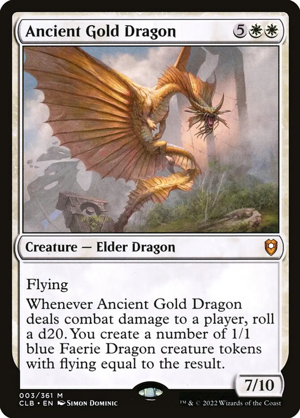 Ancient Gold Dragon (foil) | Inglés | NM | CLB 1
